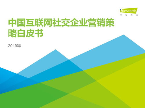 艾瑞咨询 2019年中国互联网社交企业营销策略白皮书 